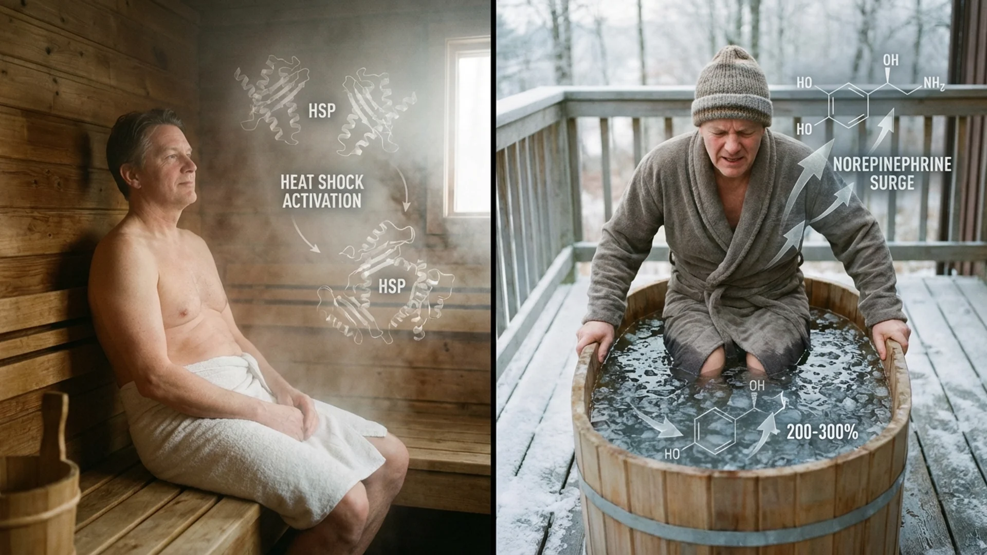 Cold and Heat Exposure for Longevity