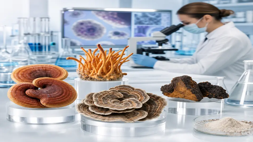 Medicinal Mushrooms: Clinical Evidence for Reishi, Cordyceps, Turkey Tail, and Chaga