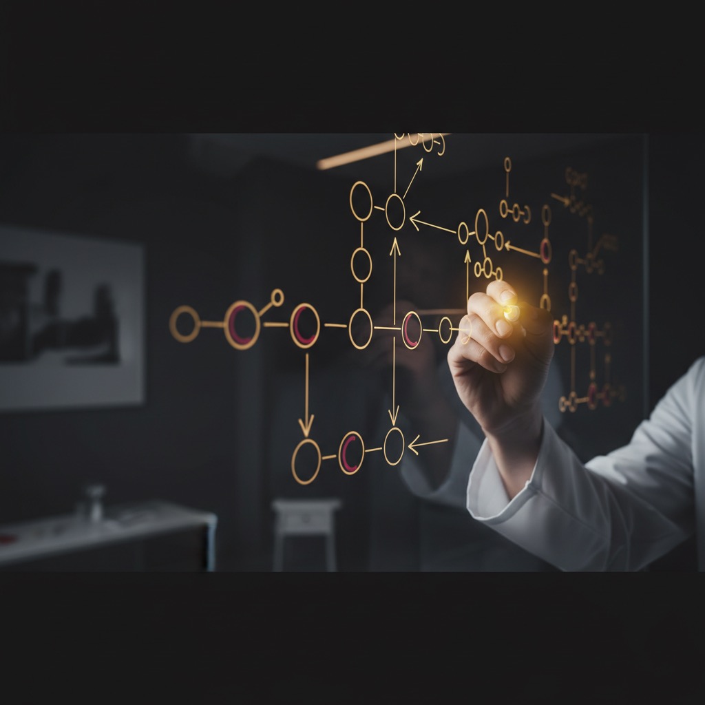 Lyme disease support protocol planning on clinical whiteboard